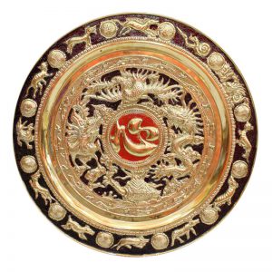 Mâm đồng Tứ Linh – Chữ Tâm